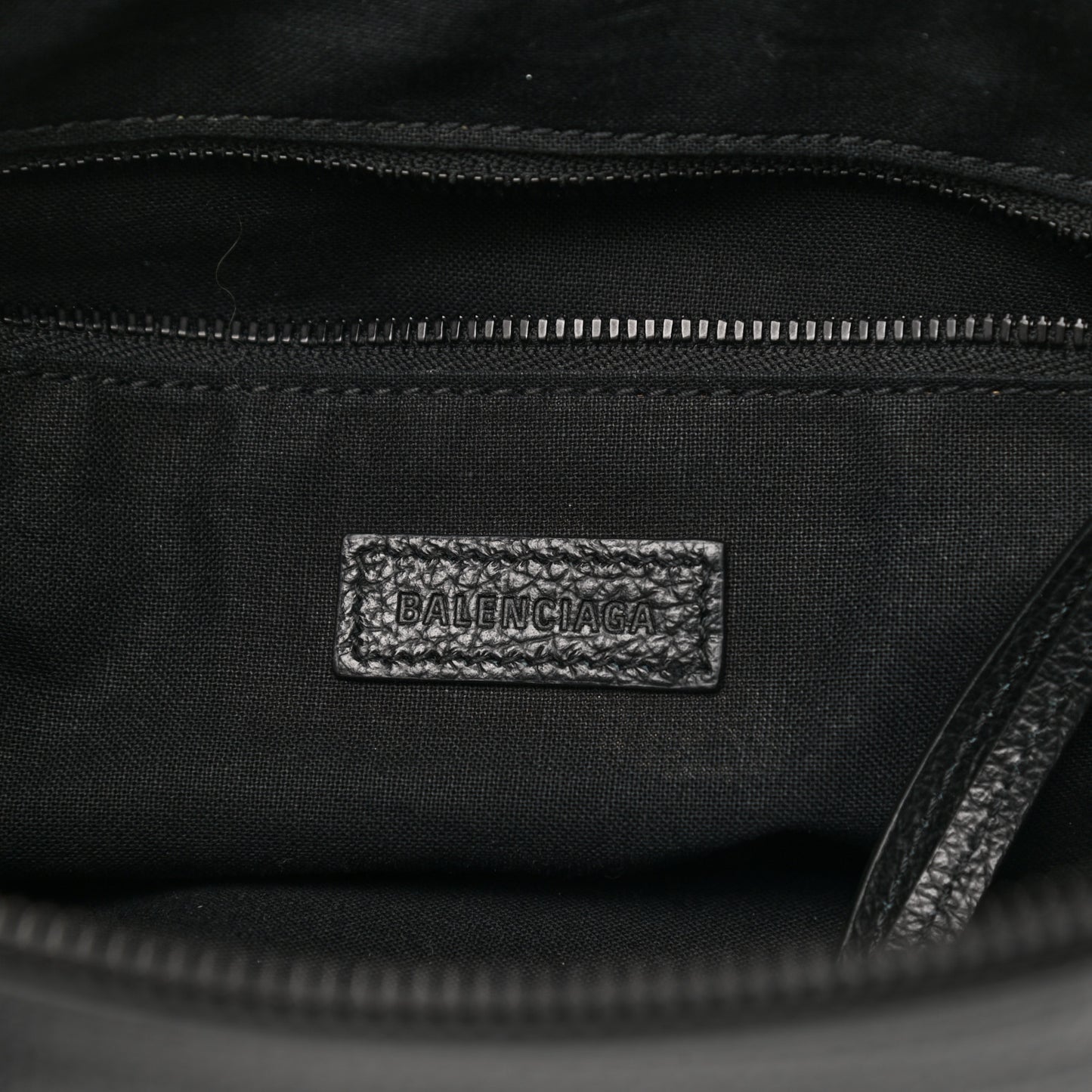 Grained Calfskin Neo Classic Hardware Hobo XS Black
