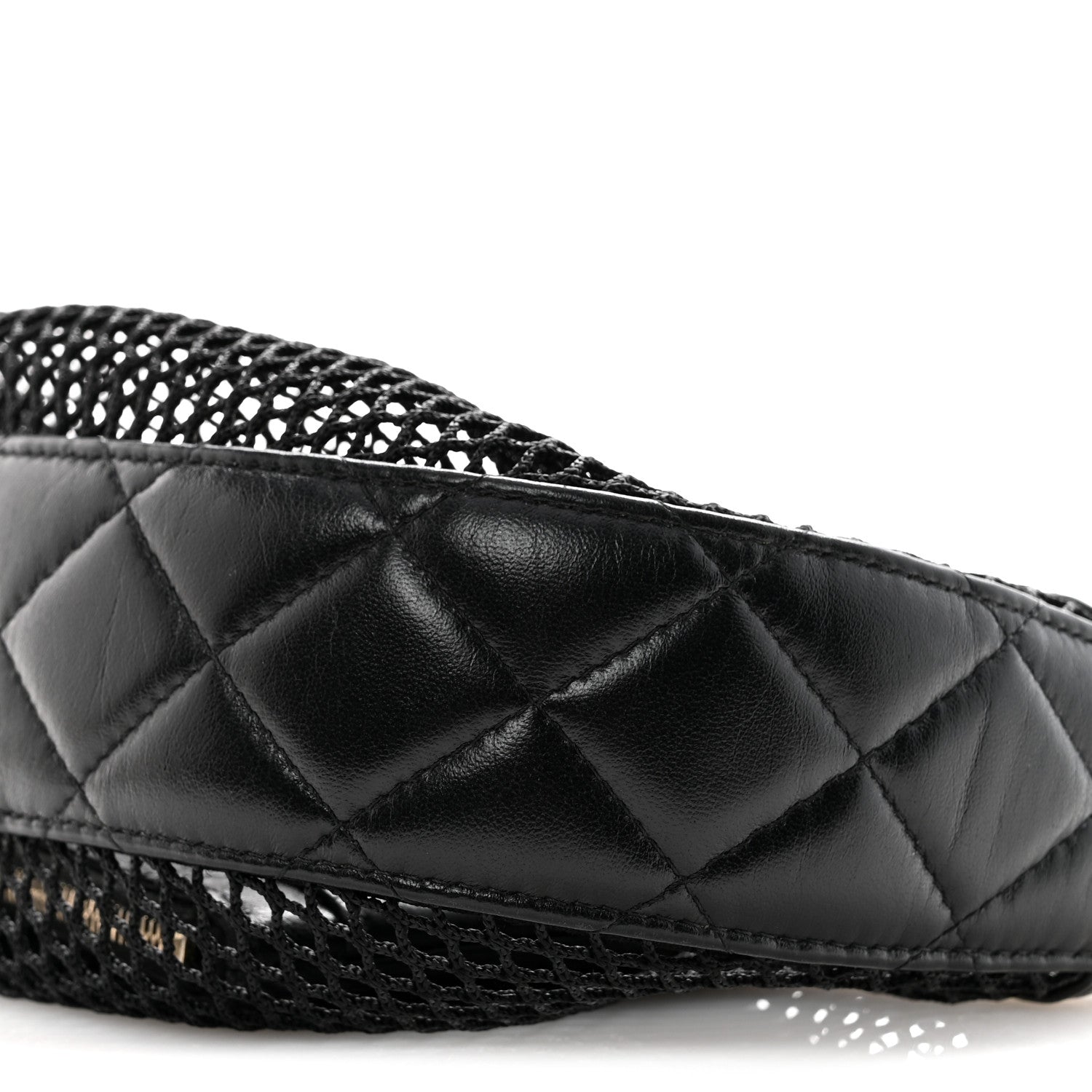 Chanel Mesh Shiny Lambskin Chain Hobo Black 11 of 13