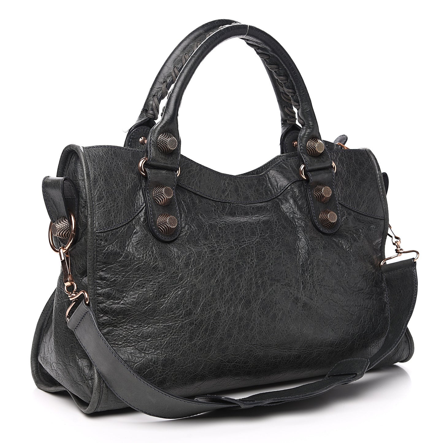 Agneau Giant 21 Rose Gold Hardware City Anthracite