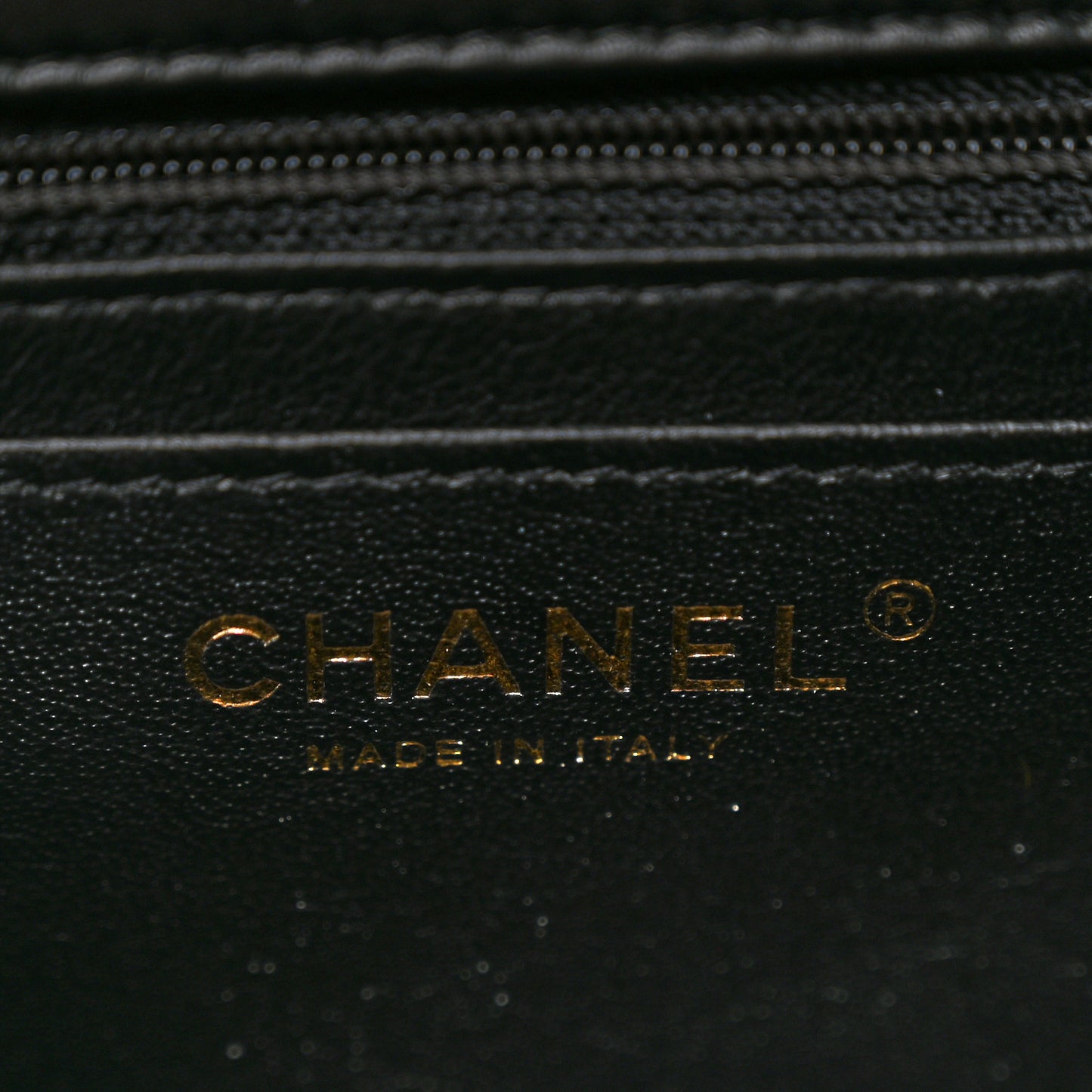 Lambskin Quilted Mini Square Flap Black