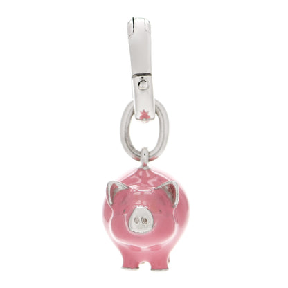 Tiffany Sterling Silver Enamel Pig Charm Pink 4 of 7