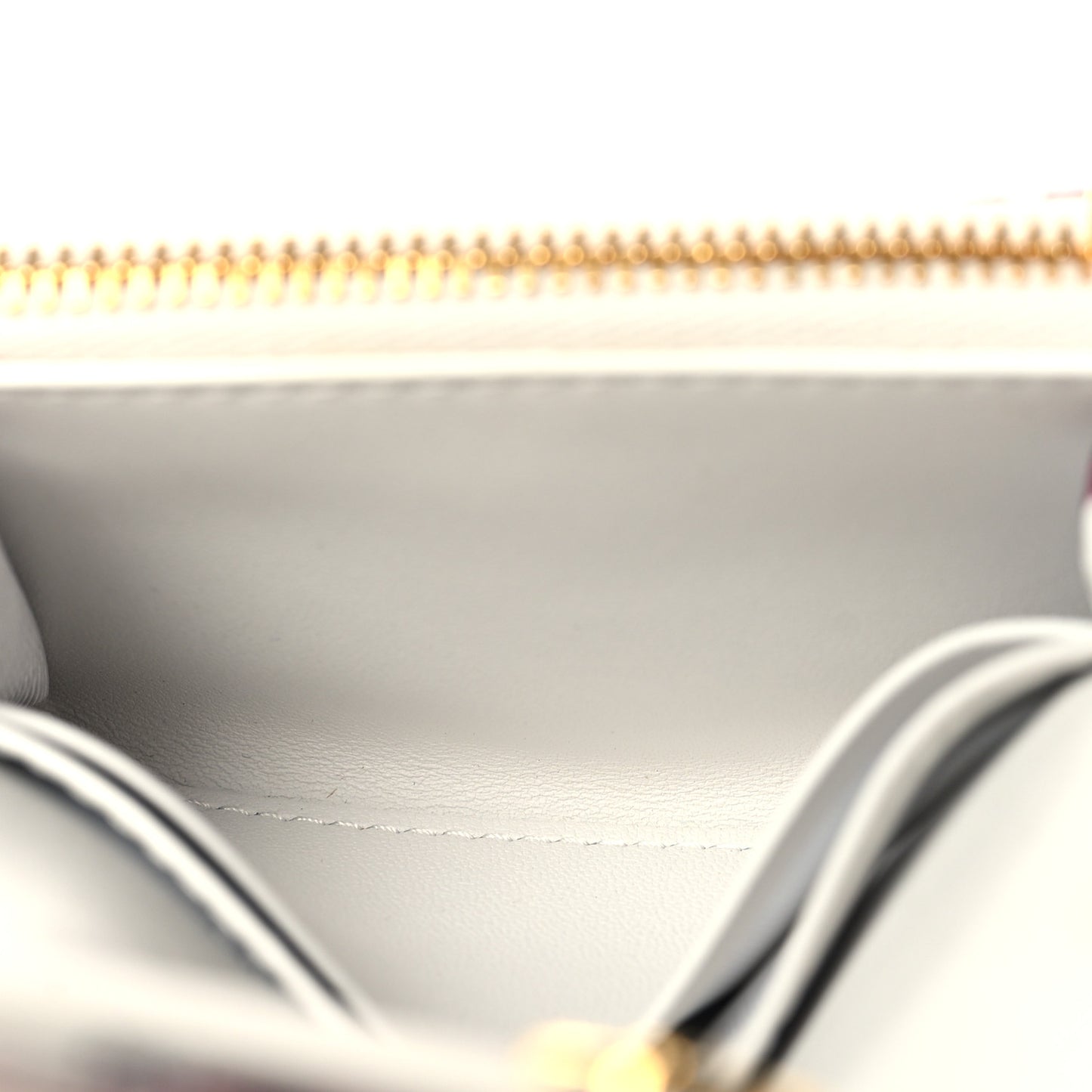 Calfskin Print Caro XS Wallet White Multicolor
