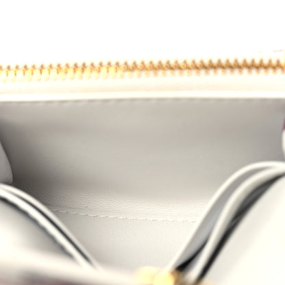 Christian Dior Calfskin Print Caro XS Wallet White Multicolor 5 of 9