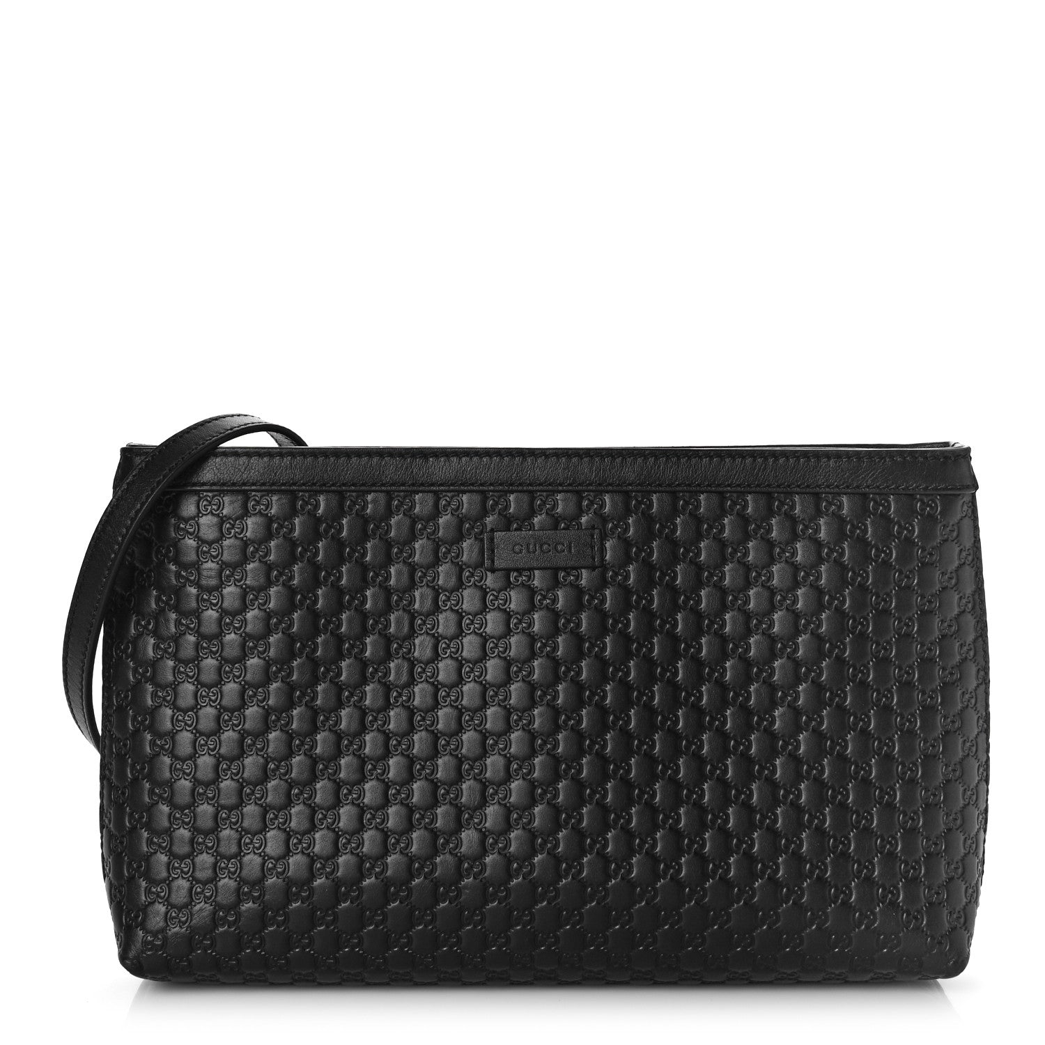 Gucci Microguccissima Flat Crossbody Black 1 of 8