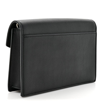Louis Vuitton Soft Calfskin My Lockme Chain Pochette Black 3 of 9