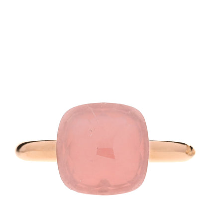 Pomellato 18K Rose Gold Rose Quartz Classic Nudo Ring 47 4 1 of 8