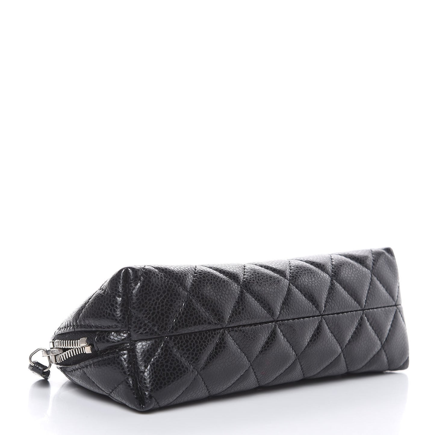 Caviar Quilted Cosmetic Case Black