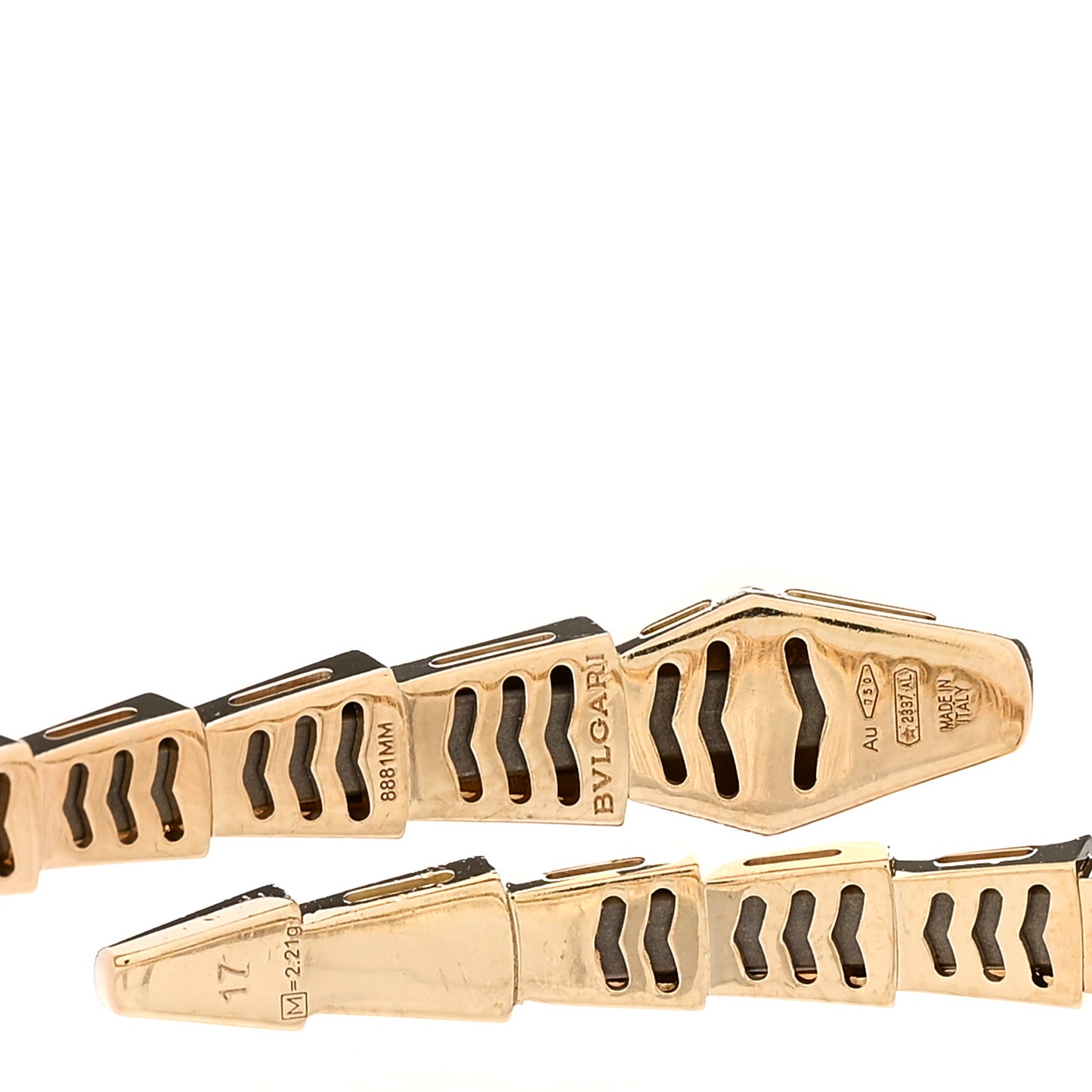 18K Yellow Gold Serpenti Viper Bracelet 17
