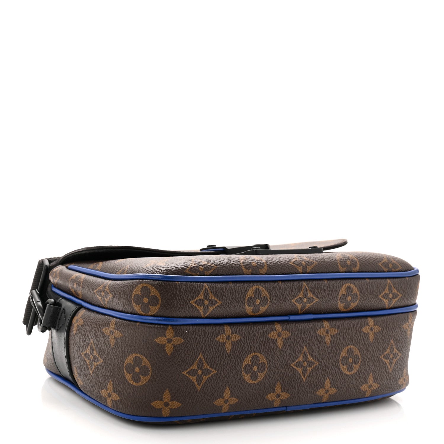 Louis Vuitton Monogram Macassar S Lock Messenger Blue 4 of 11