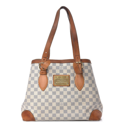 Louis Vuitton Damier Azur Hampstead MM 1 of 32