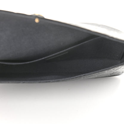 Louis Vuitton Empreinte Pochette Felicie Chain Wallet Black 6 of 14