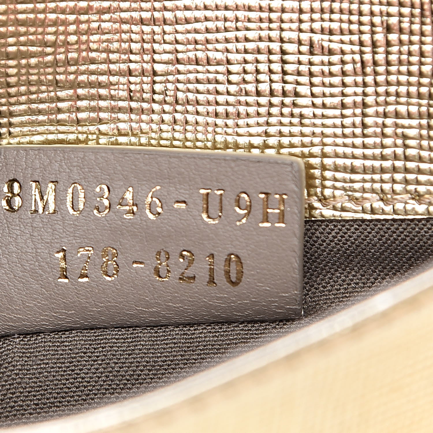 Fendi Vitello Mirror Elite Tube Wallet on Chain Gold 7 of 12