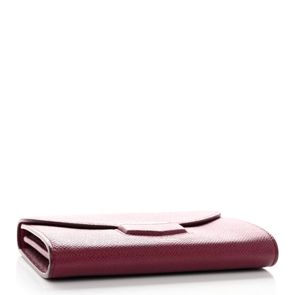 Celine Grained Calfskin Medium Trotteur Multifunction Flap Wallet Plum 4 of 15