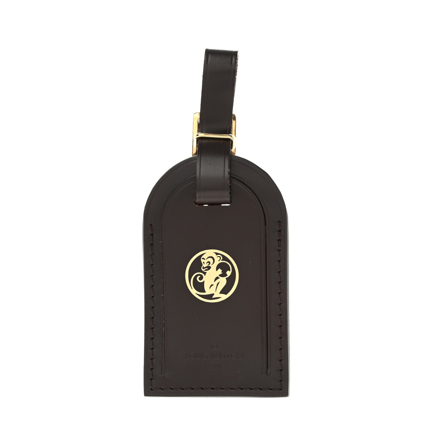 Calfskin Luggage Tag Ebene