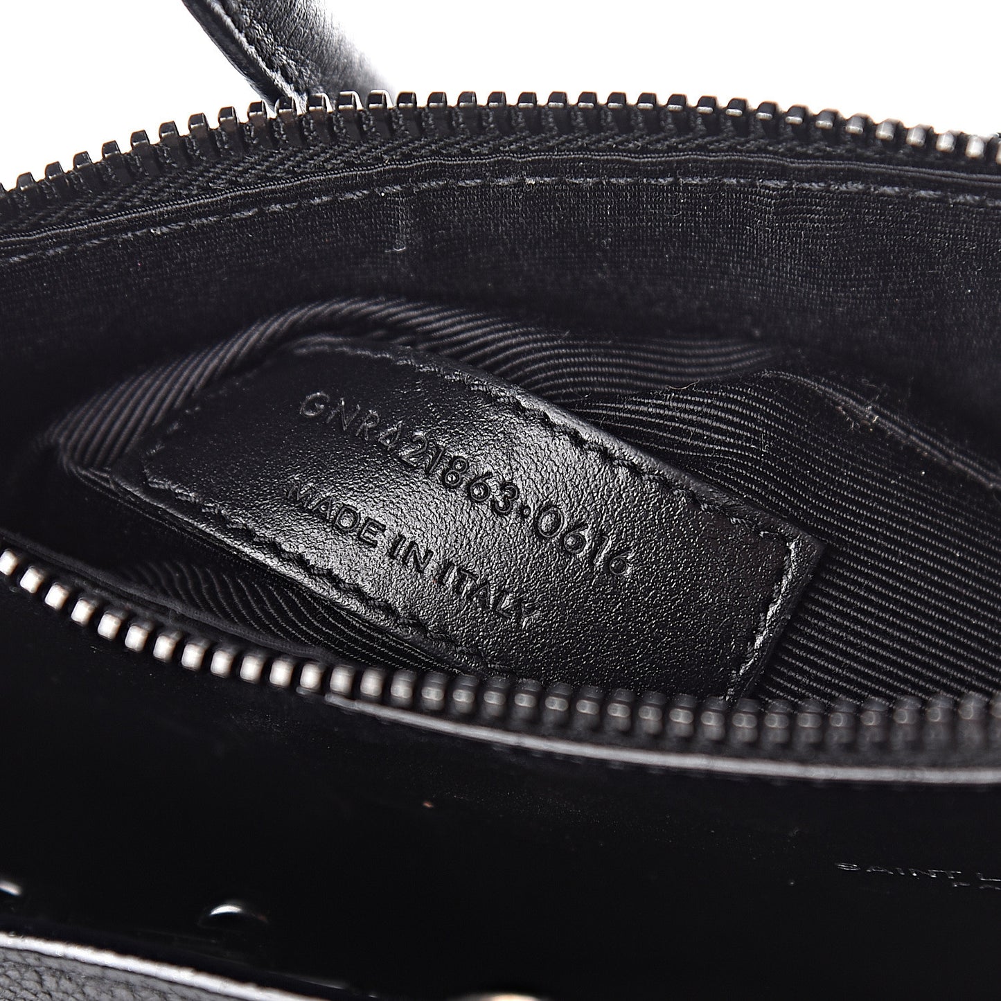 Grained Calfskin Baby Sac De Jour Black