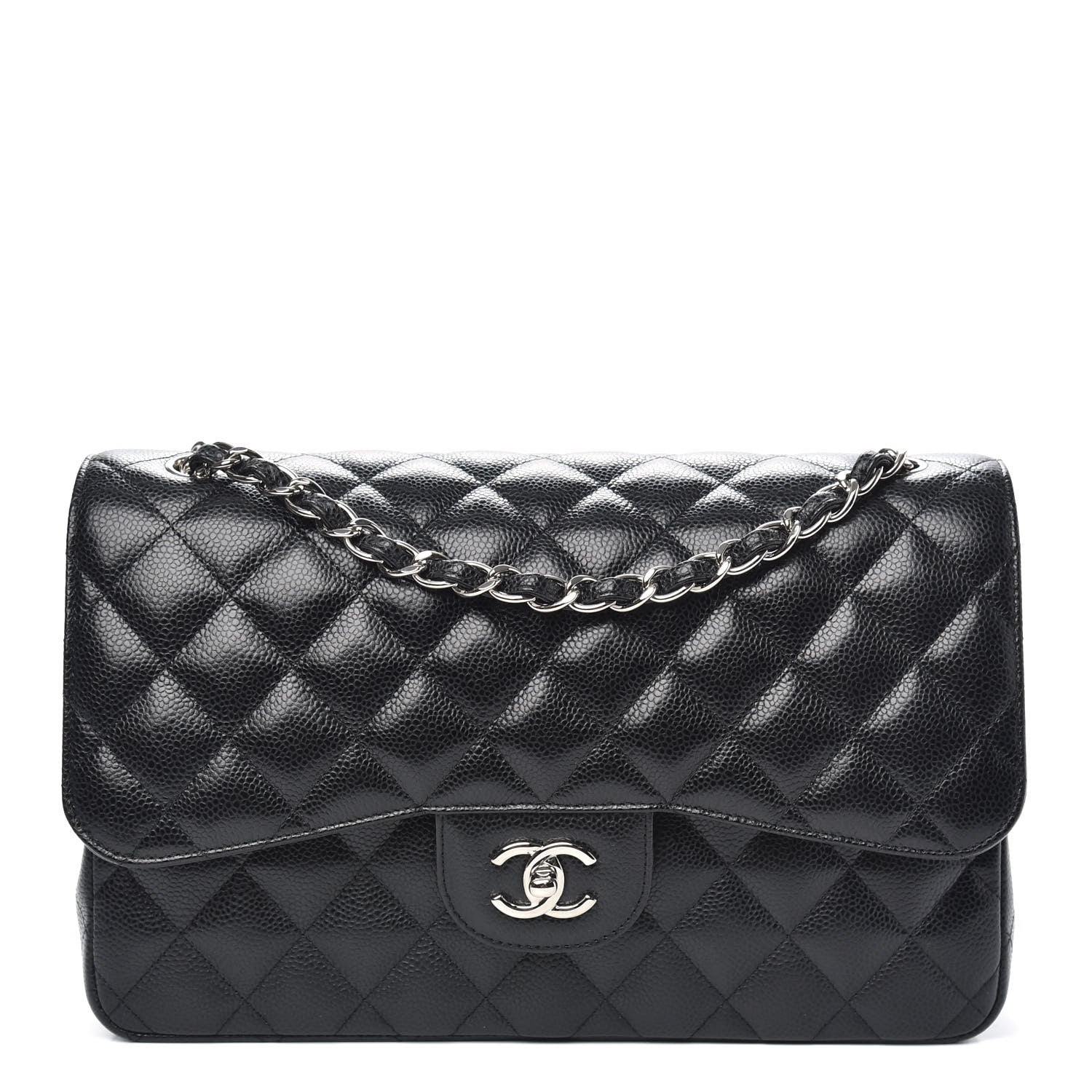 Chanel Caviar Quilted Jumbo Double Flap Black 1 of 11