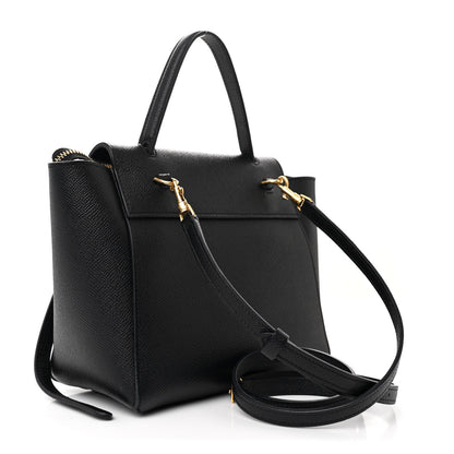 Celine Grained Calfskin Nano Belt Bag Black 3 of 11