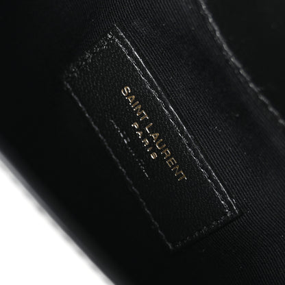 Saint Laurent Patent Calfskin Monogram Uptown Clutch Black 6 of 7