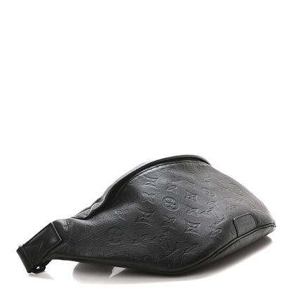 Louis Vuitton Calfskin Monogram Shadow Discovery Bumbag Black 4 of 9