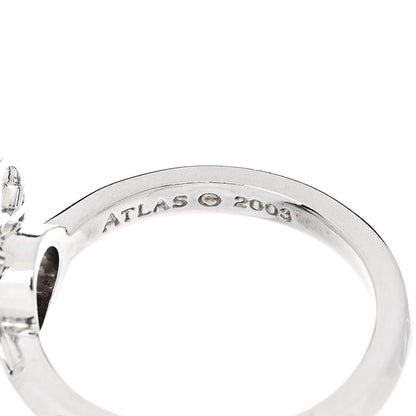 Tiffany Sterling Silver Atlas Round Medallion Ring 51 5.75 4 of 5