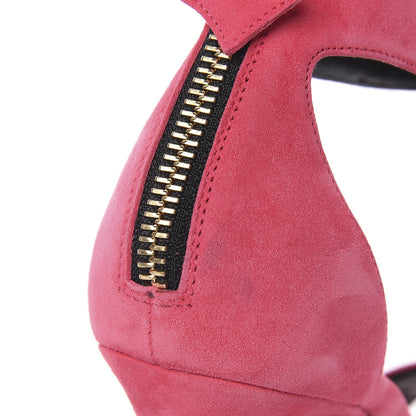 Louis Vuitton Suede Twist Sandals 37 Fuchsia 11 of 13