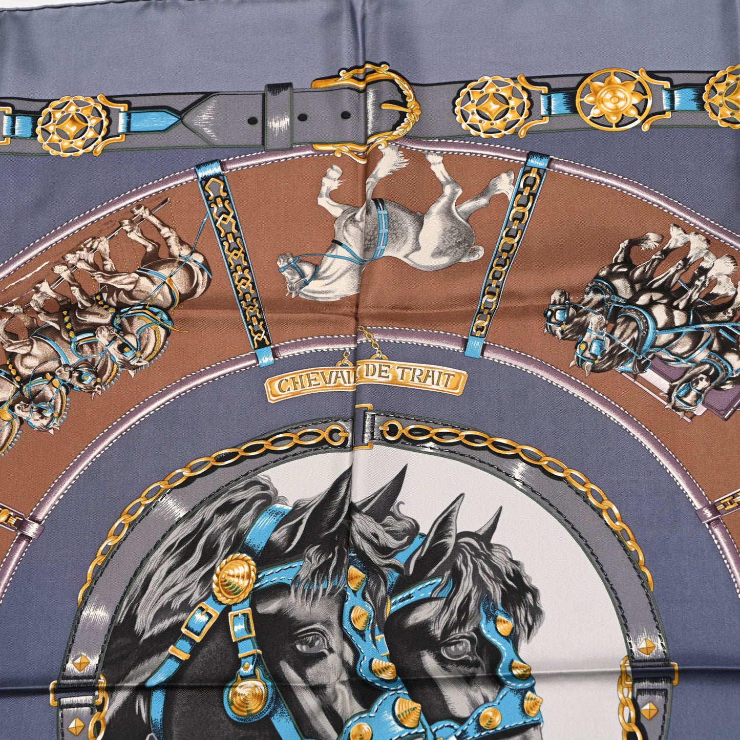 Silk Chevaux De Trait Scarf 90