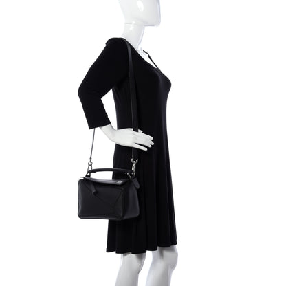 Loewe Calfskin Small Puzzle Bag Black 2 of 10