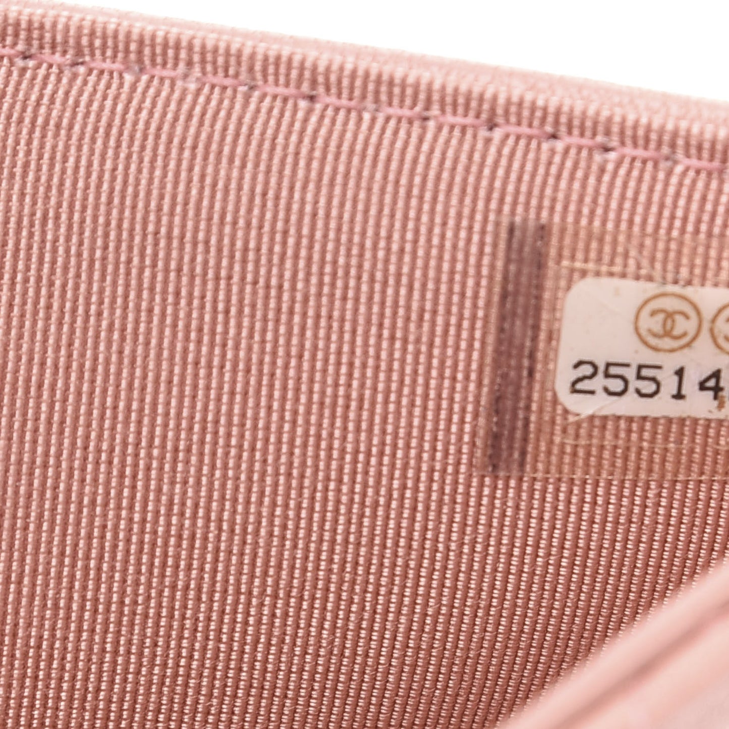 Lambskin Quilted CC Box Flap Wallet Light Pink