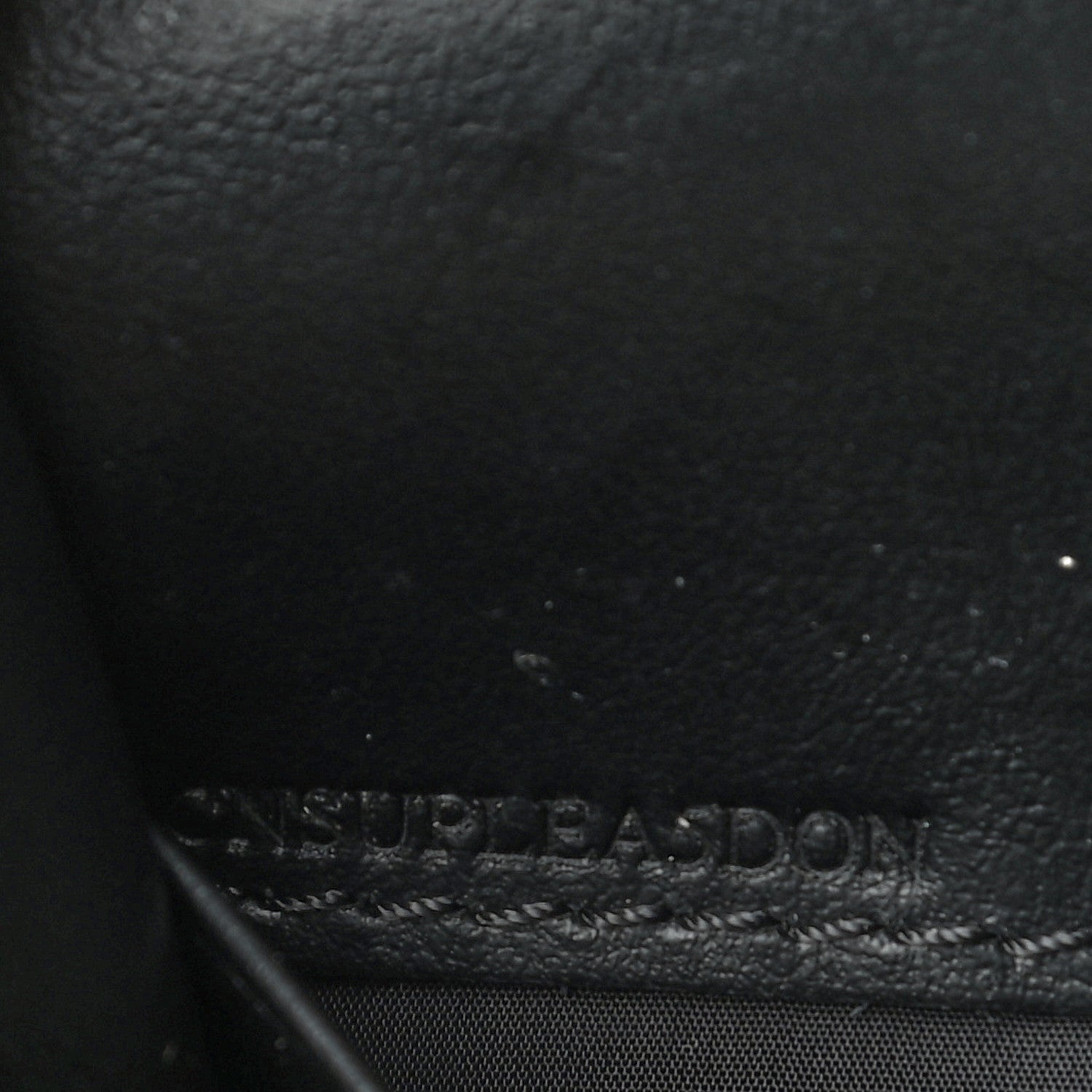 Burberry Haymarket Check Henley Wallet On Chain Black 6 of 10