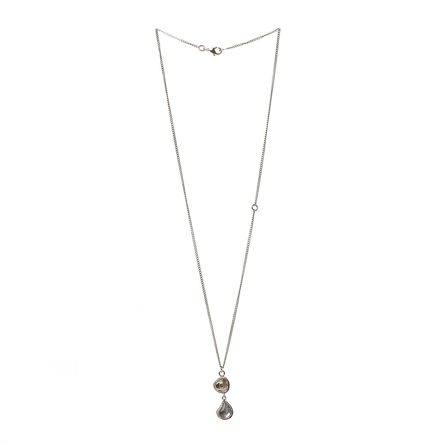 Gripoix CC Pendant Necklace Gold