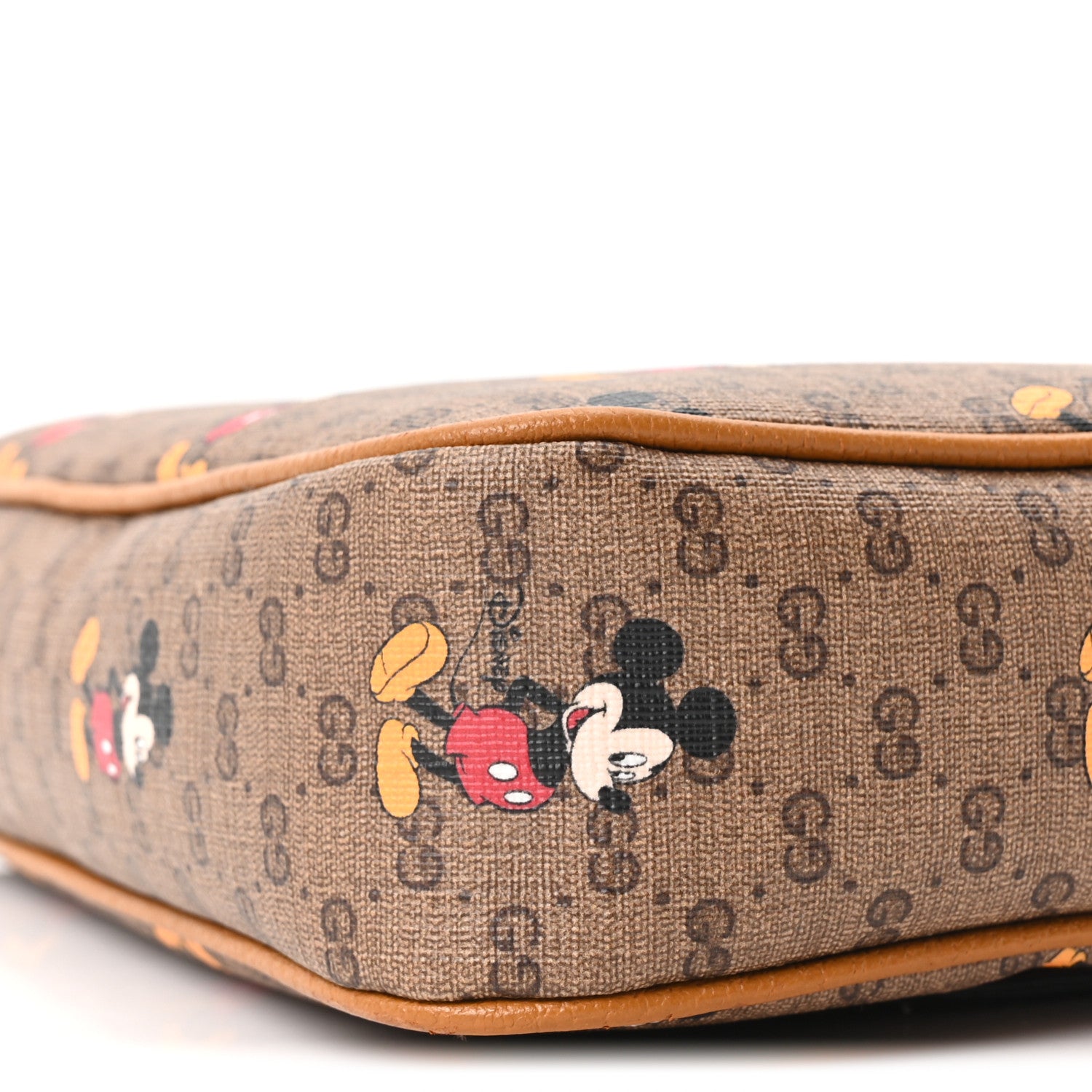 Gucci X DISNEY Mini Vintage GG Supreme Monogram Mickey Mouse Small Belt Bag 80 32 Beige Vintage Sun Oil 9 of 9