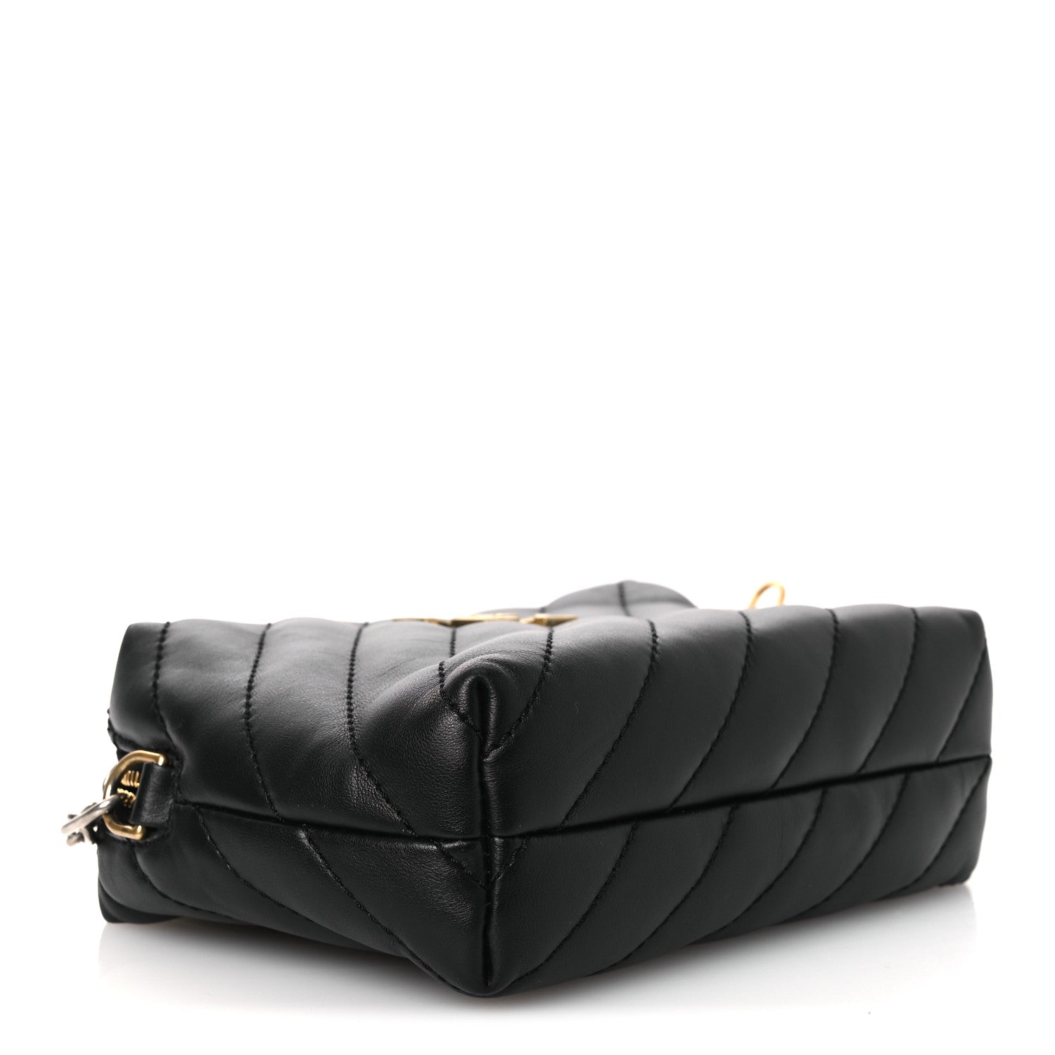 Off-White Calfskin Diagonal Quilted Jackhammer Camera Bag Black 4 of 11