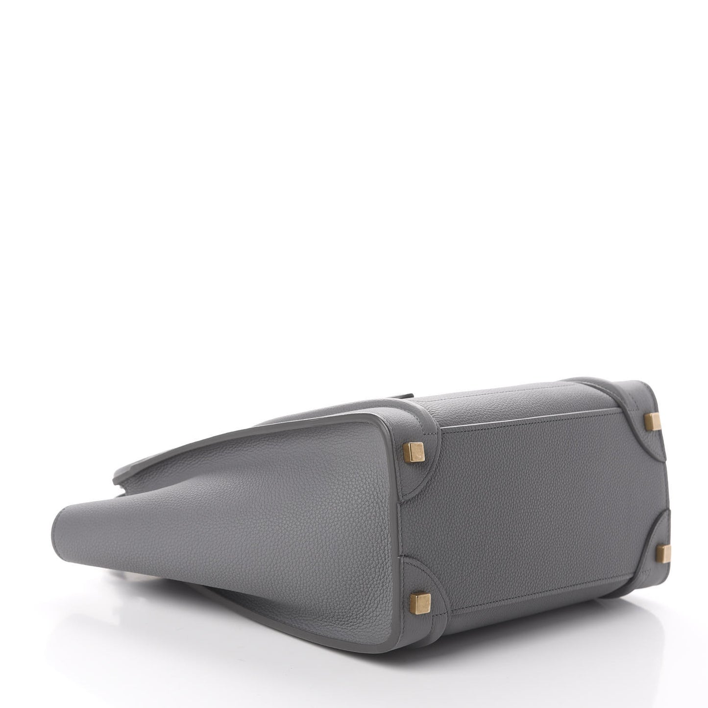Baby Drummed Calfskin Micro Luggage Kohl