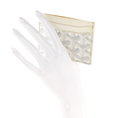 Goyard Goyardine Saint Sulpice Card Holder White 2 of 9