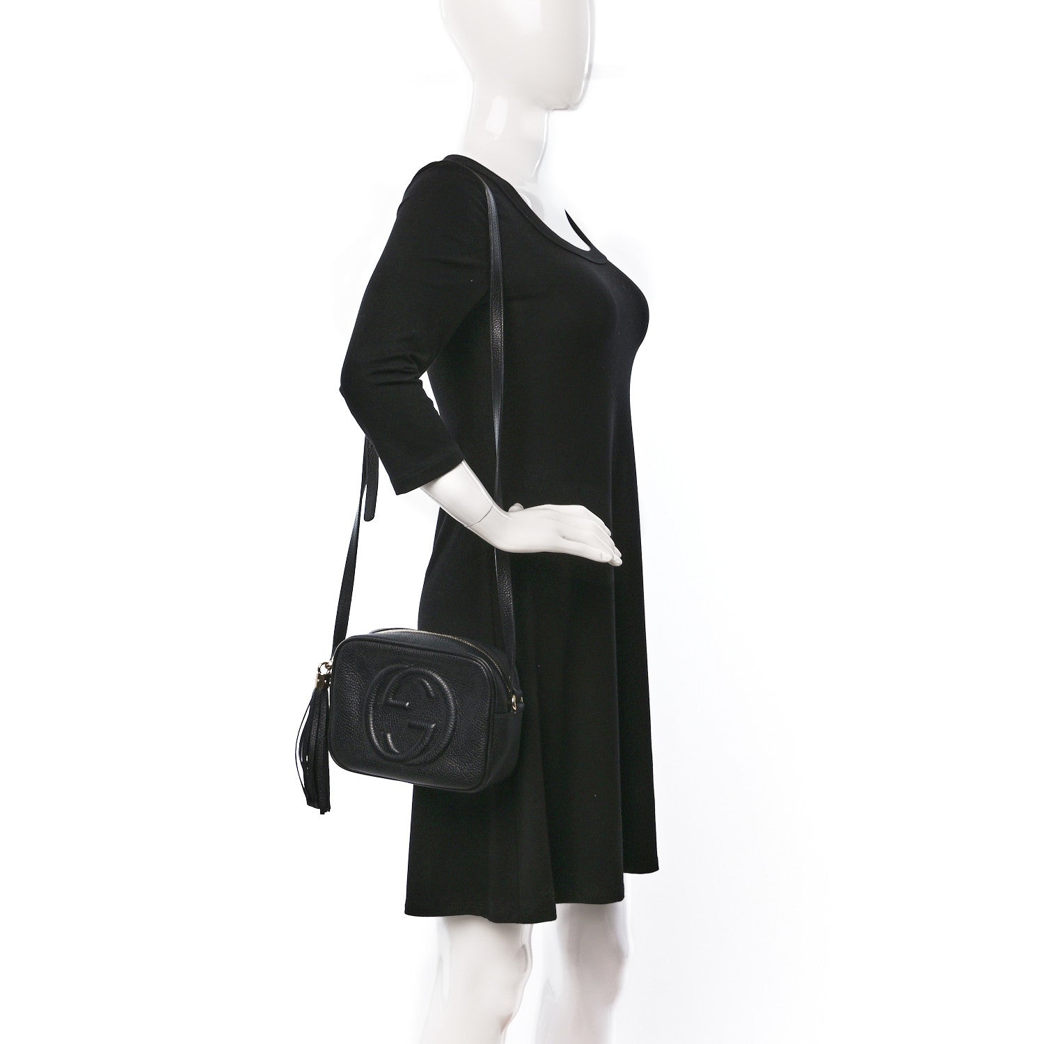 Gucci Pebbled Calfskin Small Soho Disco Bag Black 2 of 11