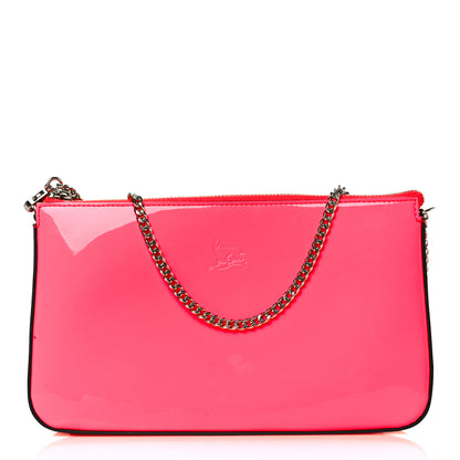Christian Louboutin Patent Loubila Chain Clutch Piou Piou 1 of 9