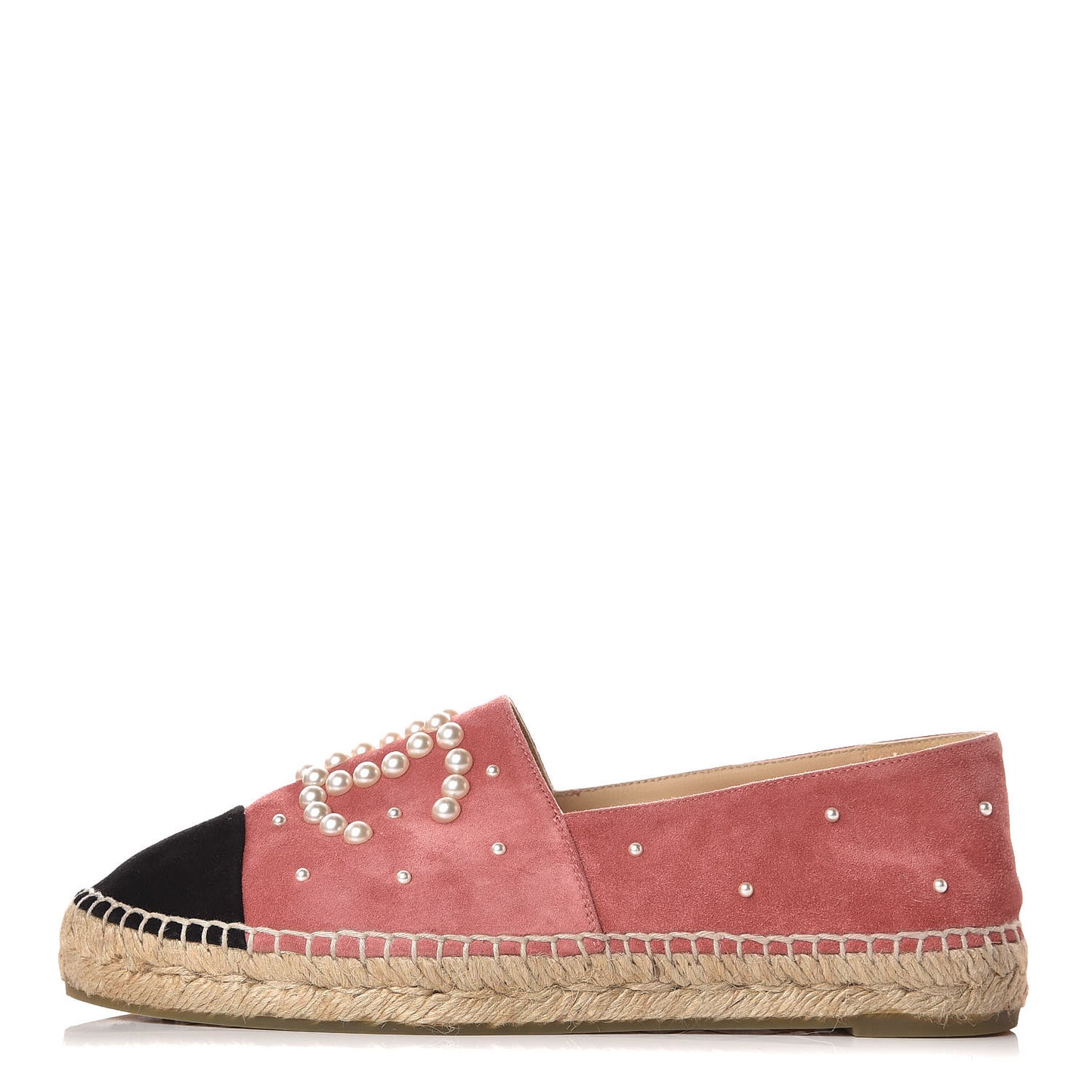 Suede Pearl CC Espadrilles 39 Pink
