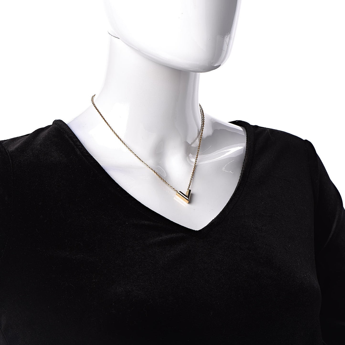 Essential V Necklace Gold
