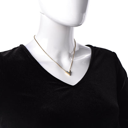 Louis Vuitton Essential V Necklace Gold 2 of 7