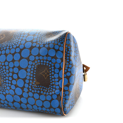 Louis Vuitton Monogram Kusama Town Speedy 30 Blue 10 of 10
