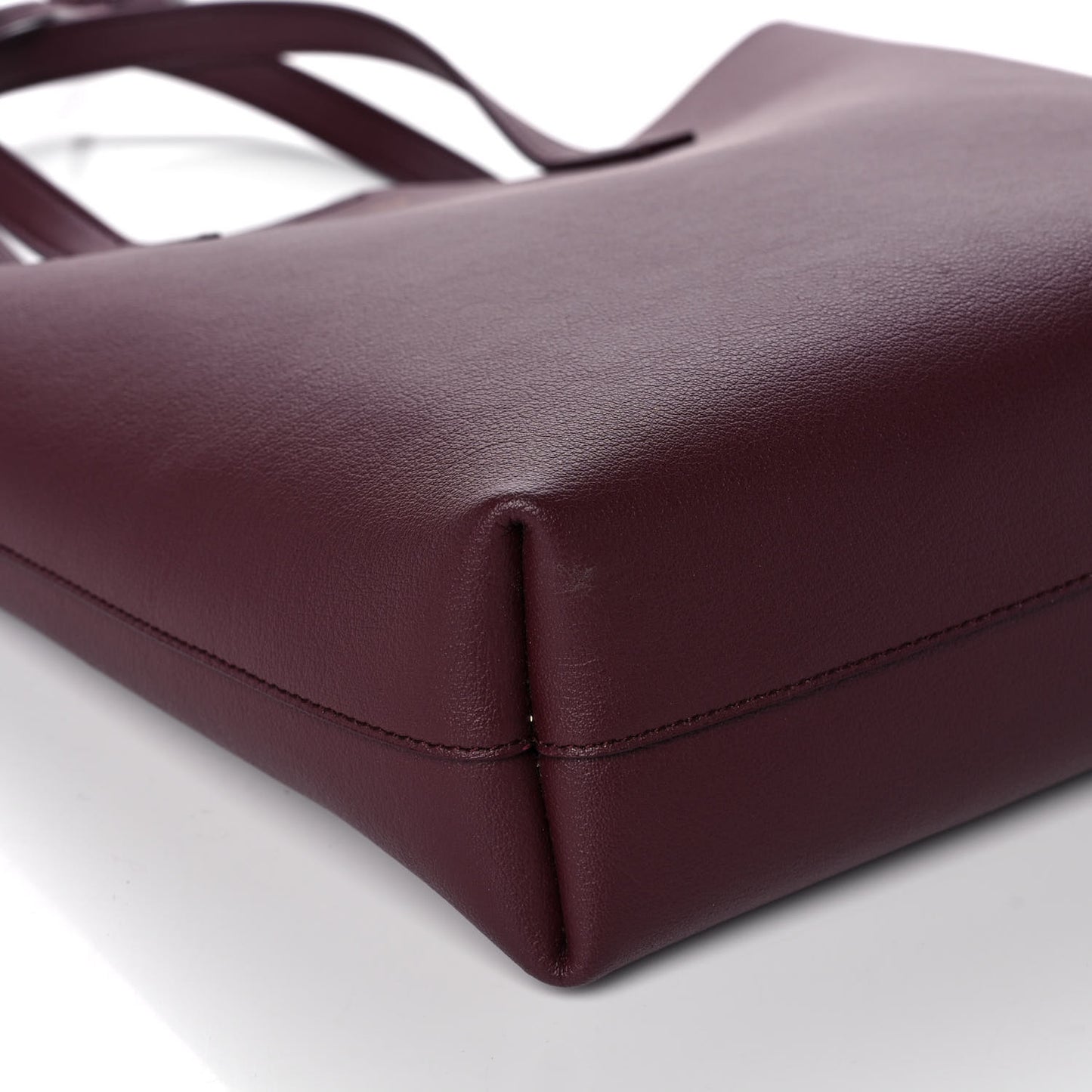 Calfskin Toy Shopping Tote Dark Red
