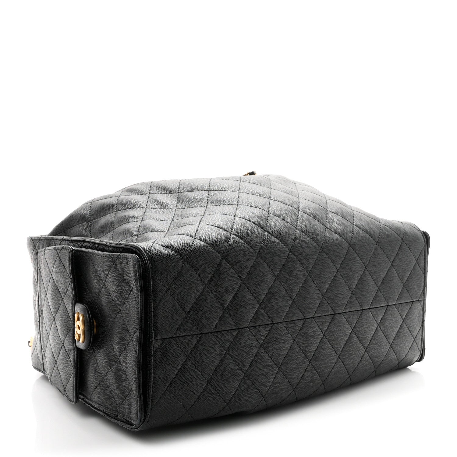 Chanel Caviar Quilted Large Chanel 25 Handbag Black 4 of 10