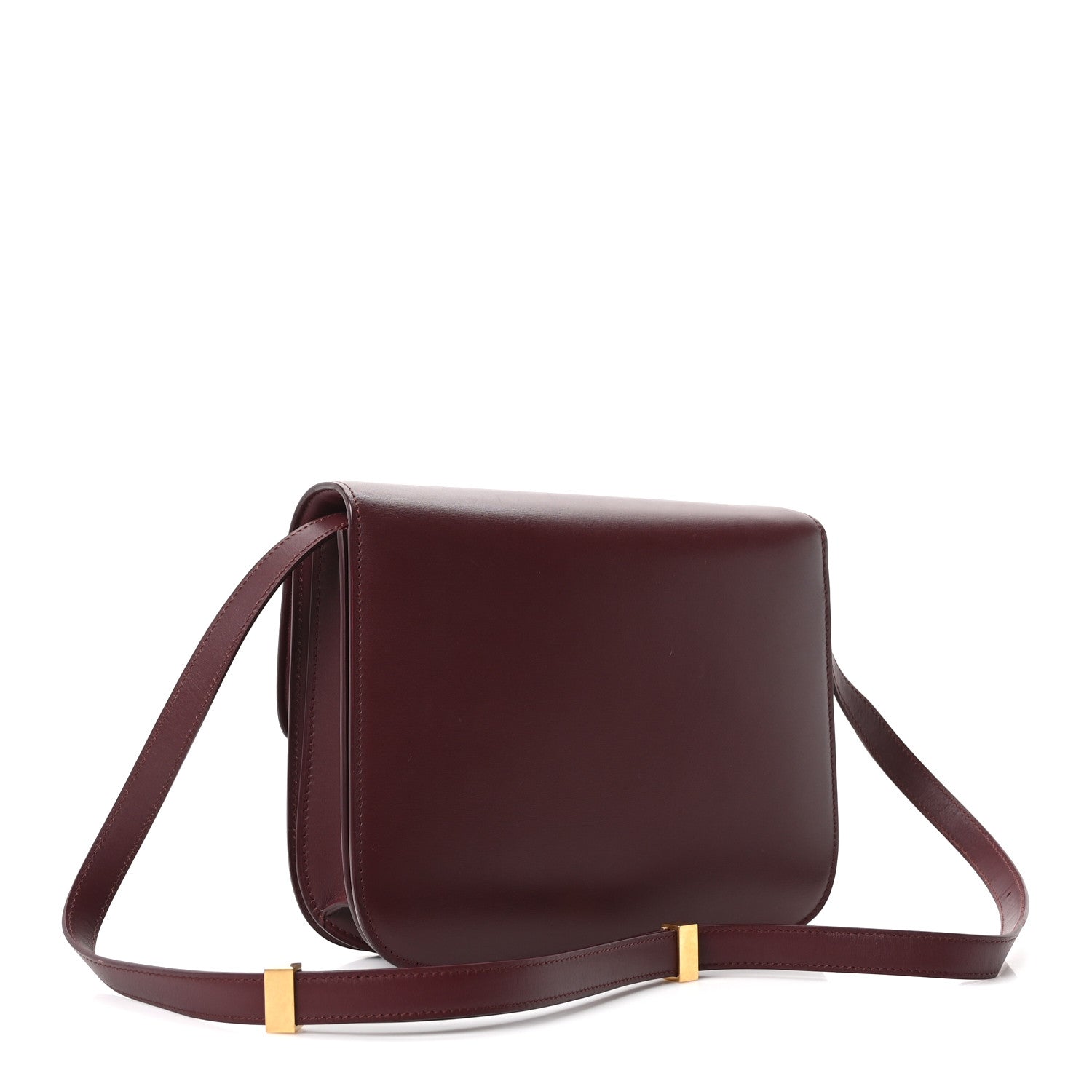Celine Box Calfskin Medium Classic Box Flap Bag Burgundy 3 of 11