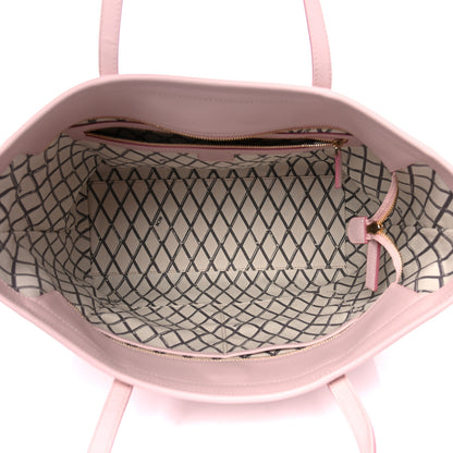 MCM Visetos Toni Shopper Tote Powder Pink 4 of 11