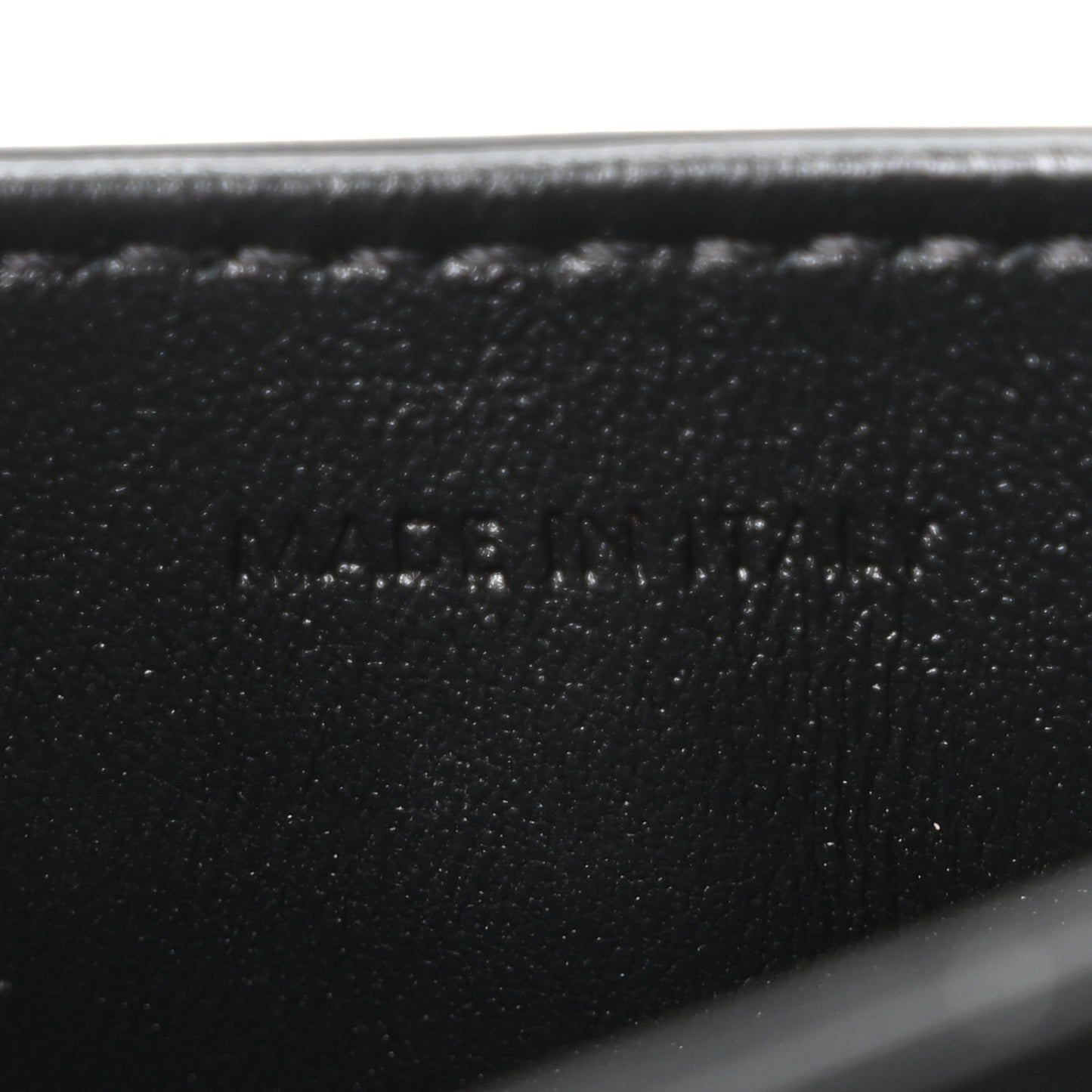 Shiny Calfskin Triomphe Mini Besace Clea Black