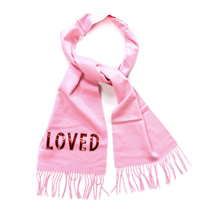 Gucci Silk Cashmere Sequins Lovesh Scarf Roseate 1 of 4