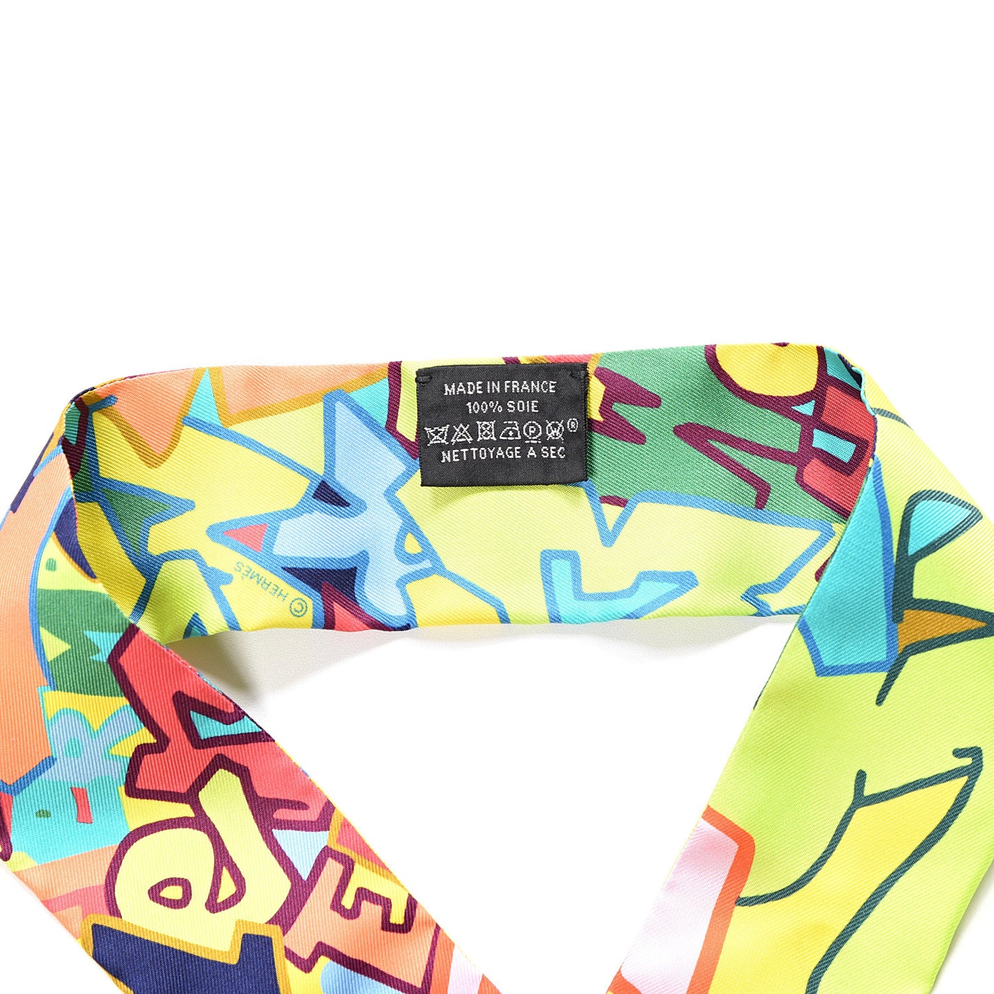 Silk Graff Graffiti Twilly Citron Malabar Caban