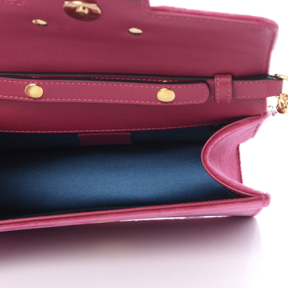 Gucci Velvet Crystal Square G Shoulder Bag Light Raspberry Rose 4 of 10