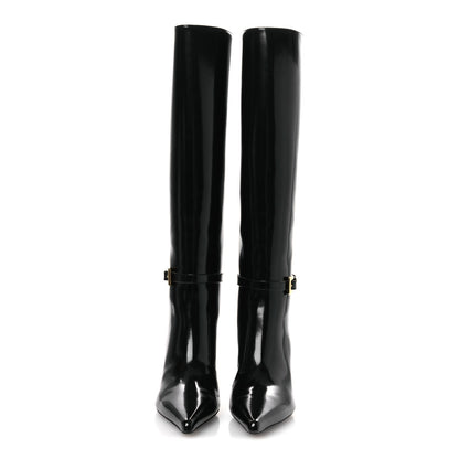 Saint Laurent Vitello Marilyn Hacker 70mm Luz Boots 39 Black 3 of 11