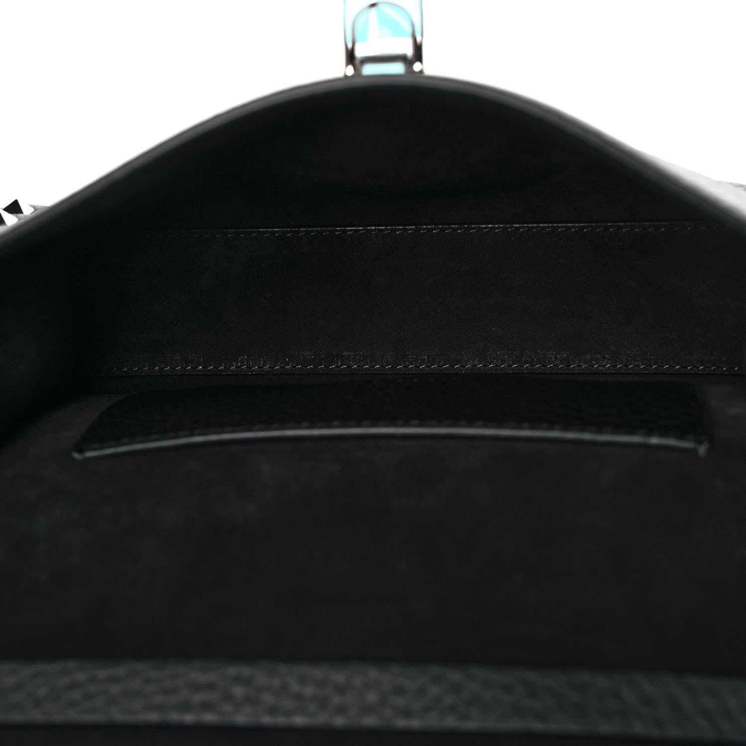 Valentino Garavani Pebbled Calfskin Medium Rockstud Flip Lock Crossbody Bag Black 5 of 8